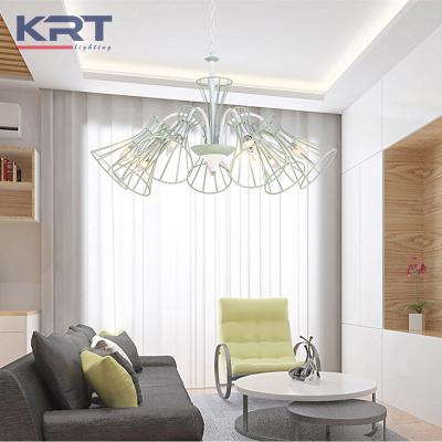 China Modern Design Shape Light Vintage Three Wedding Chandeliers Modern White Head Pendant Hanging Lamp for sale