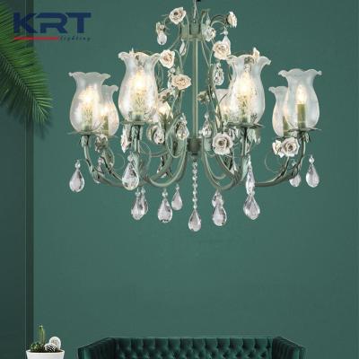 China Large Modern European-style Hotel Hanging Modern Crystal Luxury Chandelier Wedding Elegant Clear Glass Chandelier for sale