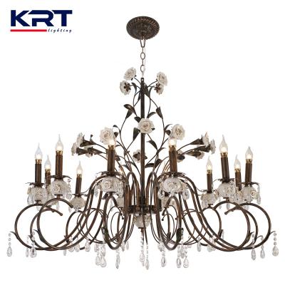 China Wholesale Modern Cheap 12 Lights Candle Holders Crystal Chandelier Event Lighting European Beautiful Wedding Decorations for sale