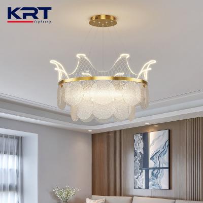 China Modern Luxury Indoor Pendant Lamp Led Chandelier Modern Glass LED Chandelier Pendant Lighting Lighting for sale