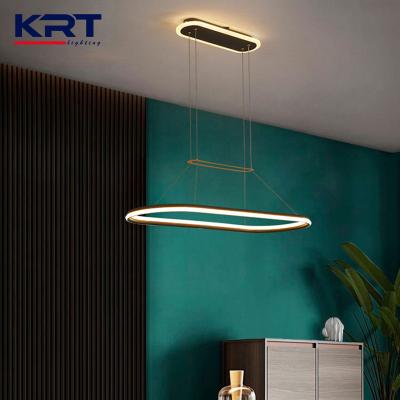 China Modern 360 Degree Shinning Led Linear Pendant Lights Kitchen Hanging Pendant Light For Bedroom for sale