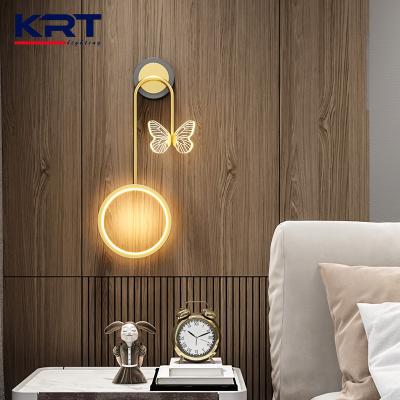 China Modern Chinese Aluminum Sconce Modern Decorative Hotel Home Mounted Indoor Led Wall Light for sale