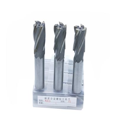 China Welded Spiral Cutter Tungsten Steel Vertical Milling Cutter for Superparticulate Straight-Handled Taper Shank of Tungsten Steel with Carbide Welding Blade for sale