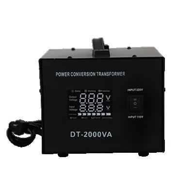 China Electronic DT Series 1000W-10000W Single Phase Step Up And Down Transformer Voltage Converter 110V To 220V 2000W for sale