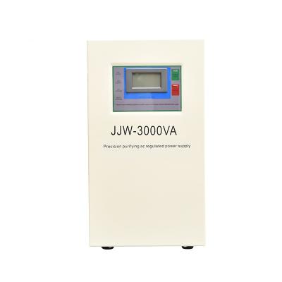 China JIW JJW-3KVA Single Phase Purification AC Voltage Stabilizer 220V Accuracy 1% Automatic Voltage Regulator for sale