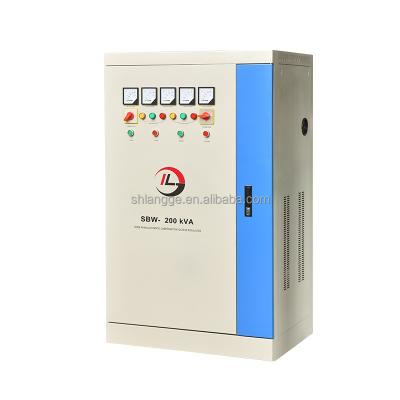 China Dbw SBW-200KVA Three Phase AC Automatic Voltage Regulator Stabilizer, 200KVA Servo Motor AC Automatic Voltage Stabilizer for sale