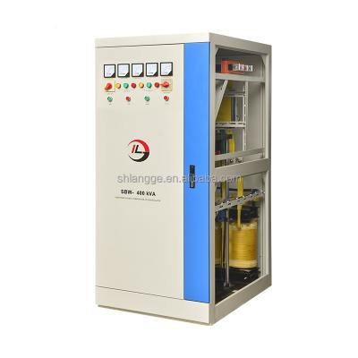 China Dbw SBW-400KVA 3 Phase Voltage Stabilizer Morocco , 400KVA Thailand Input 304-456V Output 380V Voltage Regulators / Stabilizers for sale