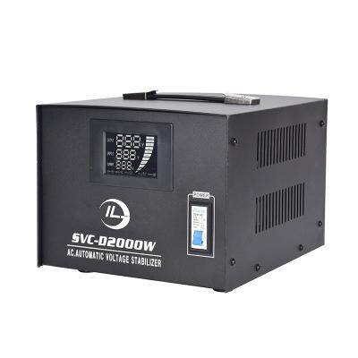 China SVC SDC-2000VA Digital Display Single Phase Servo Motor AC Voltage Regulator /Voltage Automatic Stabilizer 230V for sale