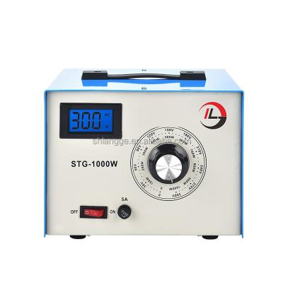 China TDGC2 STG-1000W Single Phase Variable Voltage Transformer, 1000W Induction 0-250V Voltage Regulator for sale