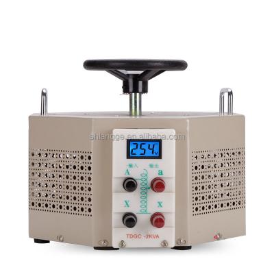 China TDGC2 TDGC2J-5KVA produced 0-300VAC single phase variable transformer adjustable manual voltage regulator for sale