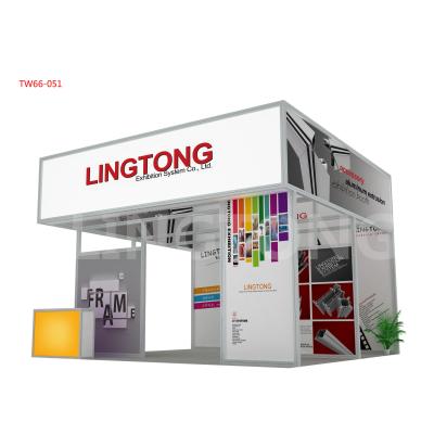 China Aluminum Profiles Customized Exhibition Booth Square Extrusion 6*6m PVC Wall Panels for sale