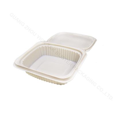 China Factory direct disposable biodegradable cornstarch cornstarch 9 inch black food tray for sale