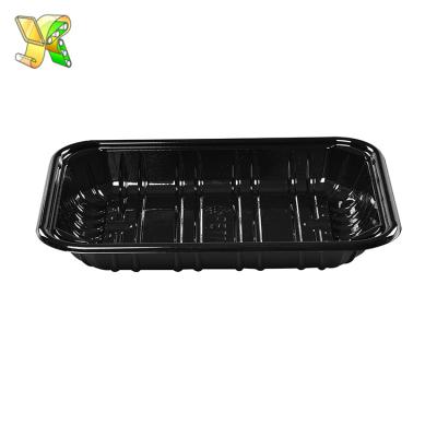 China Disposable Black Tray Luxury Black Japanese Tray Black Tray For Food for sale