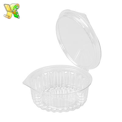 China Disposable Plastic Fruit Salad Packing Bowl Salad Bowl Pet Salad Bowl Plastic With Cover for sale