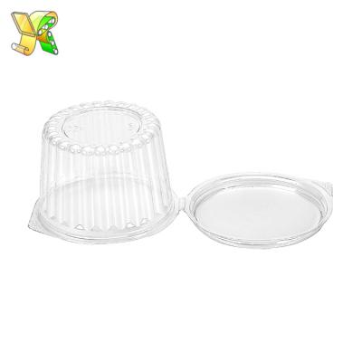 China Disposable disposable large salad bowls clear salad bowl 16oz clear pet salad bowl and lid for sale