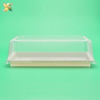 China Disposable Cute Blister Cake Container/Cheese Small Disposable Plastic Cake Cream Packaging Box Pastry Packaging for sale