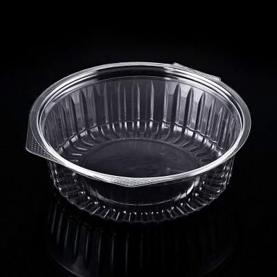 China Disposable Clear PET Vegetable Packaging Clamshell Plastic Fruit Container for sale