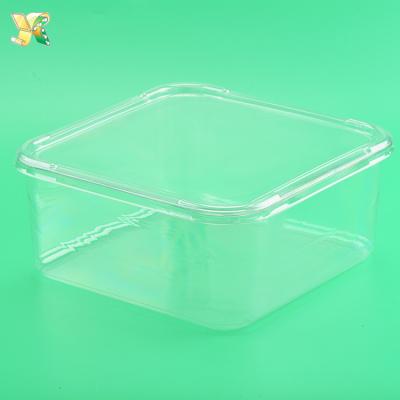 China Disposable Pet Food Storage Container , Food Grade Biodegradable Clamshell Container for sale