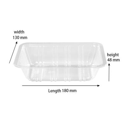 China Food Grade Disposable Biodegradable Plastic PET Salad Container for sale