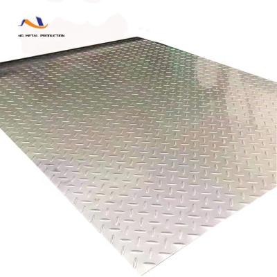 China Construction Stainless Steel Checkered Plate Checkered Stainless Steel Sheet 201 Diamond Etching Stainless Steel for sale