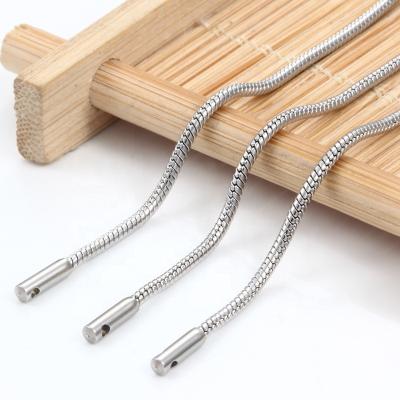 China Environmentally Friendly Tanium Stainless Steel Snake Bone Chain Handle With Non Fade Chain Diy Jewelry Color Matching Chain for sale