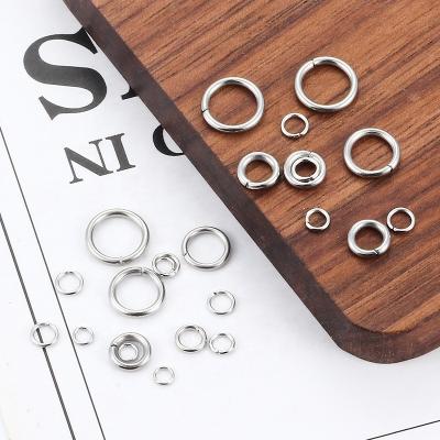 China Environmental Friendly Different Size Jewelry Findings Gold Plated Ring And Closing Ring Diy Jewelry Accessories Stainless Steel Opening Ring for sale