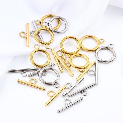 China Diy Jewelry Accessories Connector Color Preserving Stainless Steel Ot Ring Ot Rod Ot Buckle Bracelet Necklace Buckle Jewelry Connecting Plated Buckle for sale