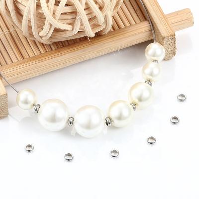 China Extend Tail Chain Spot Stainless Steel Placing Beads Can Cut Flat Bead Jewelry Accessories Diy Items Bracelet Earrings And Accessories for sale