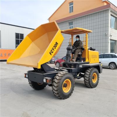 China Building material shops 2 ton mini cingolato power wheel barrow dumper 500 kg site electric diesel dumper for sale