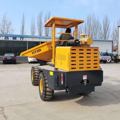 China Construction Material Stores 500kg Loading 6.5HP Gasoline Mini Site Dumper Rubber Track Dumper for sale