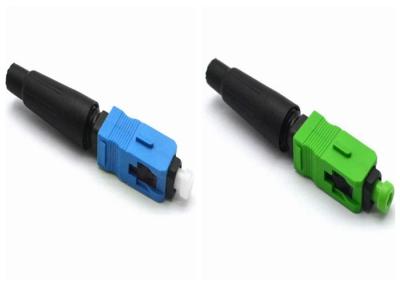 China Fiber Optic Field Quick Assembly Connector FC APC / UPC Drop Cable Assembly for sale