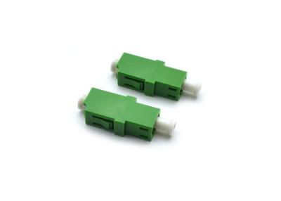 China Metal Plastic Housing LC Optical Fiber Adapter , Simplex Single Mode Fiber Coupler for sale