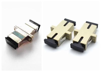 China Beige SC - PC Fiber Optical Adapter Bulkheads Coupler Multimod For ODF for sale