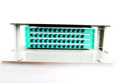 China 19 Inch Fiber Optic Distribution Panel Rack Mount 48 Cores For CATV Network for sale