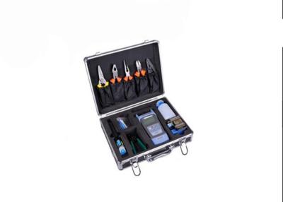 China Black FTTH Cable Fiber Optic Tool Kit , Hand Equipment Socket Tool Box for sale