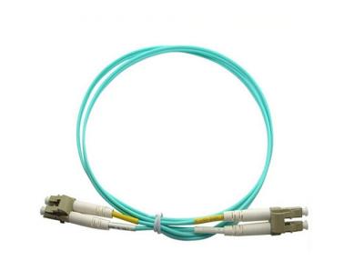 China FTTH LC/PC - el remiendo de la fibra del LC/de la PC Om3 lleva el gigabit 2.0m m LSZH del duplex 10 en venta