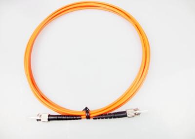 China Single Mode / Multimode Fiber Jumpers , ST - ST UPC OM2 Fiber Optic Cable for sale