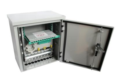 China Hanging Outdoor Distribution Cabinet , 72 / 48 Cores IP65 Fiber Optic Cabinet for sale