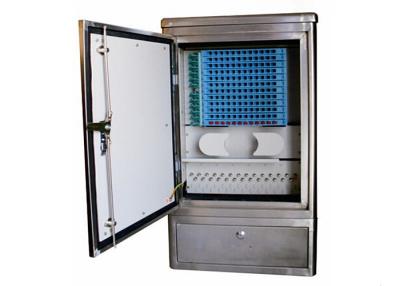 China Ground Cross Connect Cabinet Stainless Steel Fiber Optic Equipment Max. 144 Cores for sale