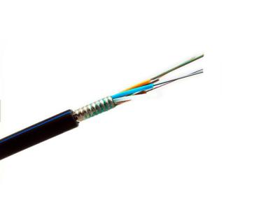 China 12 / 24 Core Direct Burial Fiber Optic Cable , Armored GYTS 96 / 48 Core Fiber Optic Cable for sale