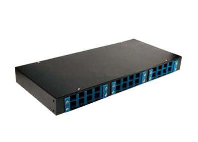 China 24 Port Universal Angled Port Fiber Optic Termination Box Rack Mount Splicing Box for sale