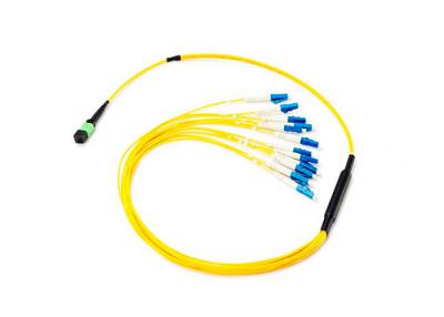 China Single Mode MPO MTP Patch Cord For Data Base LC Optical Jumper Pigtail for sale