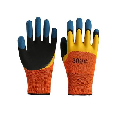 China Duarble Comfortable 13 Gauge Latex Gloves Triple Immersion Factory Price Good Quality Rubber Industrial Work To Protect Gloves for sale