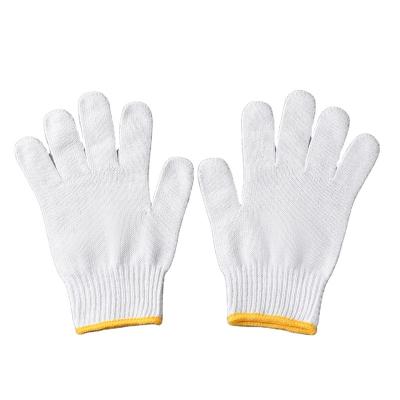 China Labor Protection Factory Price Cheap Working Gloves Good Quality 10 Gauge 500Gram Cotton Yarn Knitted White Gloves for sale