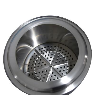 China Custom Smokeless Stainless Steel Metal BBQ Logo Fire Pit Stocked Outdoor Survival Fire Pit for sale