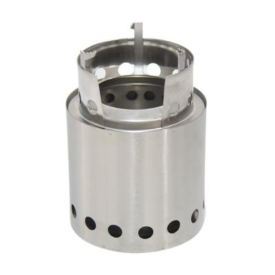 China Wholesale Price OEM Mini Stoves Hiking Stainless Steel Camping Wood Burning Stoves for sale