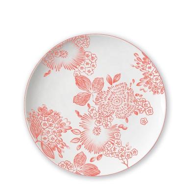 China Sustainable High End Porcelain Charger Dishes For Wedding Restaurant Ceramic Dinner Set for sale