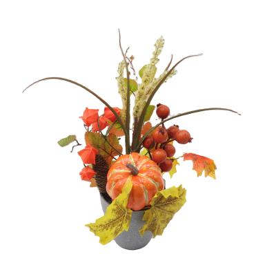 China Autumn Artificial Flower Decoration Plant Artificial Autumn Flower for sale