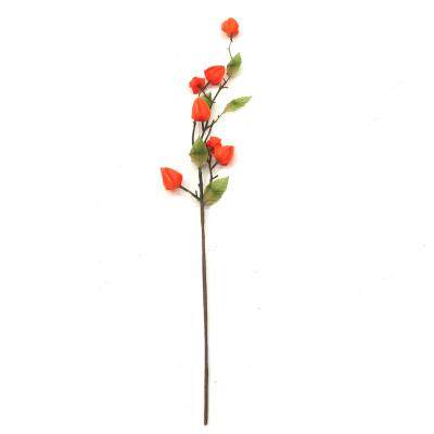 China Simple Artificial Plant Vine Autumn Wild Berry Leaf Christmast Ornament Creative Decorative Stem Flower for sale