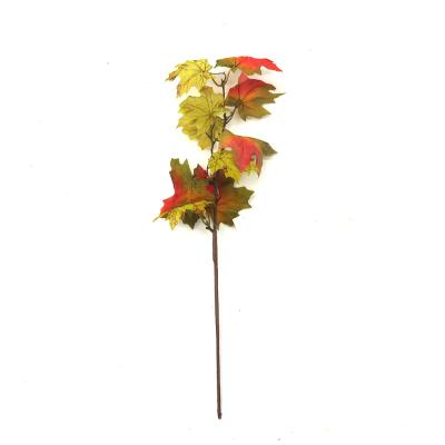 China Artificial Christmas Products Leaf Autumn Decoration Leaf Christmast Ornament Maple Home Decoration for sale